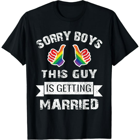 BACHELOR Party LGBT Gay Pride Gift Groom Bride T-ShirtMen and women, Black T-shirt, size: Extra large