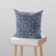 thumbnail image 4 of Amrita Sen Coussin en Daim Soufflé et Fermé, Indigo, 4 of 4