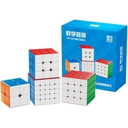 Moyu MFJS WCA 2-7 Set Speed Cube Gift Box Magic Cube Bundle Collection Cube 2x2 3x3 4x4 5x5 6x6 7x7 Speed Cube stickerless Toys for Kids & Adults