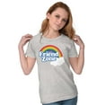 thumbnail image 4 of Friend Zone Funny LGBTQ Cute Rainbow Womens Fitted Plus Size Graphic Tee Brisco Brands 2X, 4 of 5
