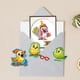 thumbnail image 5 of Juego de sellos transparentes y troqueles de corte con diseño de pájaros divertidos, flores, mariposas, sellos transparentes de silicona y troqueles metálicos de animales de dibujos animados., 5 of 8