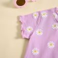 thumbnail image 7 of Tkrady Toddler Outfits for Girl Summer New Short Sleeve Floral Prints Tops and Shorts Fashion Set, Sizes 0-4 Years, 7 of 7