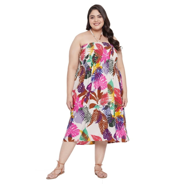 Oussum Women Short Tube Dress Sleeveless Summer Dresses, Multicolor