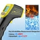 thumbnail image 3 of Termómetro Termómetro infrarrojo, pistola de temperatura láser digital sin contacto -58 ° F a 1112 ° Tomshoo Termómetro, 3 of 7