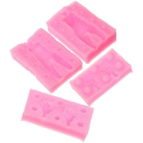 OUNONA  Clay Body Mold Small Cake Pans Molds Cookie Decorating Pink