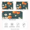 thumbnail image 2 of Yayeee Pillowcase Queen Size Set of 2 Satin Wrinkle Resistant Pillow Case, Blue Floral Oranges, 2 of 7