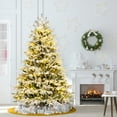 thumbnail image 2 of Gymax 6 FT Pre-Lit Snow-Flocked Artificial Christmas Tree Hinged Christmas Tree w/ 1022 Branch Tips, 2 of 10