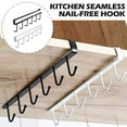 thumbnail image 3 of Kitchen Mug Holder Rack Under Shelf Hanger for Coffee Cups and Cabinets Lot P6 O3V0, 3 of 8