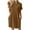 #1-Brown, variant on PATLOLLAV Women's Summer Fashion Solid Color Pocket Short Sleeve Round-Neck Dress
