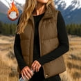 thumbnail image 2 of Abomasnow Women's Puffer Vest Lightweight Stand Collar Sleeveless Winter Warm Zip Up Padded Outerwear Jackets with Pockets S-XXL, 2 of 6