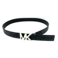 thumbnail image 1 of Michael Kors Signature Logo Belt with Reversible MK Logo Plaque (X-Large, Black), 1 of 3