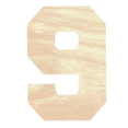 thumbnail image 1 of Krafty Supply - 20" Tall Birch Number 9 | 1/4" Birch Plywood | Collegiate | Wooden Craft Numbers, 1 of 4