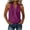 Purple, variant on Admvng Women's Tank Top Wrap V Neck Sleeveless Linen Side Drawstring LightweightCasual Summer Camisole Blouse