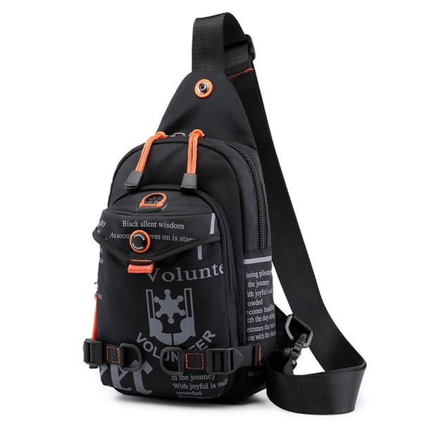 Mochila bandolera para hombre mochila multifunción multibolsillos para actividades al aire libre