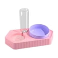 thumbnail image 2 of Dot Bowls Fuente de bebida Platos de comida para gatos Estación de alimentación para mascotas Alimentador automático antideslizante desmontable para rosa doble, 2 of 8