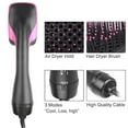thumbnail image 3 of CNV Professional 2-in-1 Hot Air Brush and Hair Dryer, Multi-Functional Paddle Styling Comb for Fast Drying and Smoothing, Large Ceramic Salon Styler with 3 Heat Settings for All Hair Types, 3 of 5
