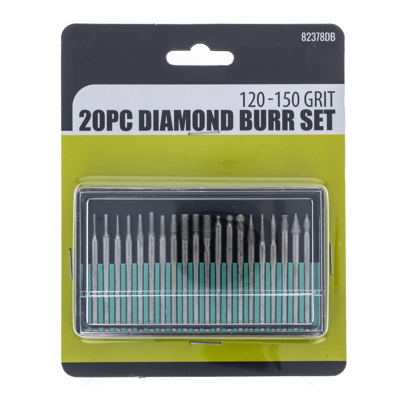 30 Pieces Universal Tool Assorted Diamond Burr Set 120-150 Grit 