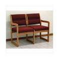 thumbnail image 4 of Wooden Mallet DW2-2 Solid Oak Sled Base 2-Seat Sofa, 4 of 5
