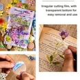 thumbnail image 3 of 100 Pcs Natural Flower Stickers for Scrapbooking Retro Art Plant Flowers Automatic Paste Stickers Decorative Stickers for Scrapbook Laptop Skins DIY - style:style 1, 3 of 6