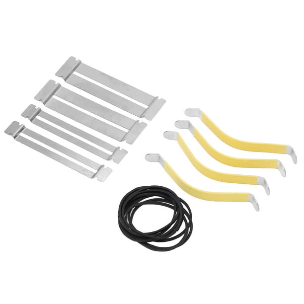 Extendedor de cuerda de metal, protector de diapasón resistente multifuncional al desgaste de tamamo compacto con bandas de goma para aderezos y pulidos
