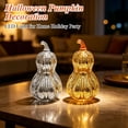 thumbnail image 6 of Gourd Lamp Mercury Glass Lighted Gourd 9 X 6 Inch for Indoor Fall Harvest Thanksgiving Home Party Decor, 6 of 8