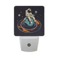 thumbnail image 6 of Yayeee LED Night Light for The Home Plug in With Light Sensors 2 Pack, Black Astronaut Record, 6 of 6