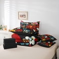 thumbnail image 6 of Homewish Chic Flowers 7-Piece Bedding Comforter Set For Boys Girls,Retro Vintage King Bedding Sets,Spring Garden Ultra Soft Bed Sheets,Luxury Bedroom Decor,Reversible, 6 of 8