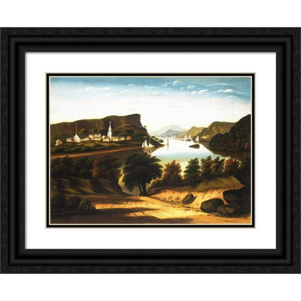 Thomas Chambers 18x14 Black Ornate Wood Framed Double Matted Museum Art ...