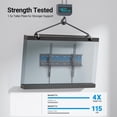 thumbnail image 3 of MountFTV Tilt TV Wall Mount Bracket Low Profile Fits 23-70 inch TVs, Holds up to 115lbs, Fits 8"/12"/16" Wood Stud, Max 400x400mm, 3 of 8