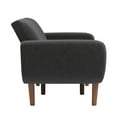 thumbnail image 5 of Weston Home Fosnavag Upholstered Convertible Futon Sofa Bed with USB, Dark Grey Linen, 5 of 7