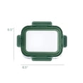 thumbnail image 4 of JUST COOK 3-Compartment Rectangular Glass Food Storage Container with Expandable Lid, Sage, 4 of 4