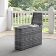 thumbnail image 4 of Catalina Outdoor Wicker Arm Table Gray, 4 of 9