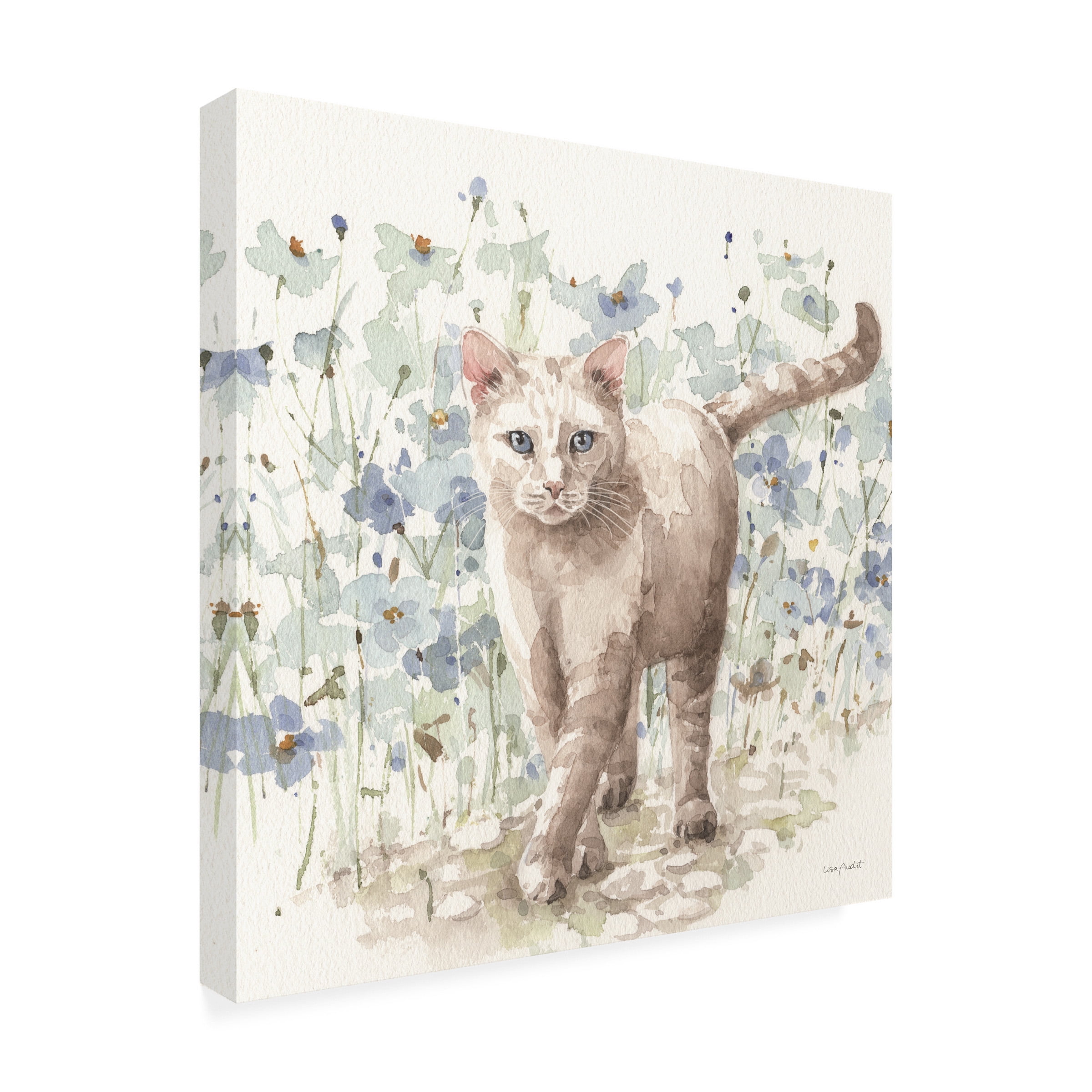 Lisa Audit 'Bohemian Blue 09 Square' Canvas Art