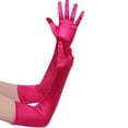 thumbnail image 3 of Women's Long Opera Gloves, Ladies Satin Elbow Length Solid Color 1926s Gloves Mittens For Bridal Evening Historical Performance, Prom, Themed Parties, 3 of 5