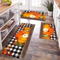 thumbnail image 3 of AIGIA 2PCS/Set Fall Pumpkin Kitchen Rugs Non Skid Washable Kitchen Floor Mats for Home Decor, 3 of 13