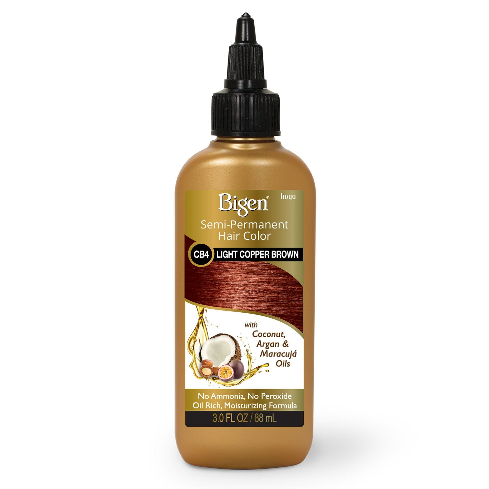 BIGEN SemiPermanent Hair Color [ LIGHT COPPER BROWN CB4 ] 3 Oz. * BEAUTY TALK LA *