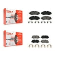 thumbnail image 1 of SIM Front Rear Semi-Metallic Brake Pads Kit for Car Land Rover Range Sport LR4 KSM-100503, 1 of 8