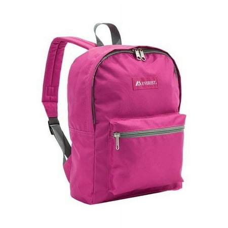 Everest 15  Basic Backpack  Magenta Orchid All Ages  Unisex 1045K-MGT ORCHID  Carrier and Shoulder Book Bag for School  Work  Sports  and Travel