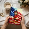 thumbnail image 3 of Firefighter Goldendoodle Hero Rescue Fire Dept Fireman USA Flag Spiral Bound Journal Doodle Dog Lover Gifts Idea 5x7in Spiral Notebook - 02026, 3 of 5