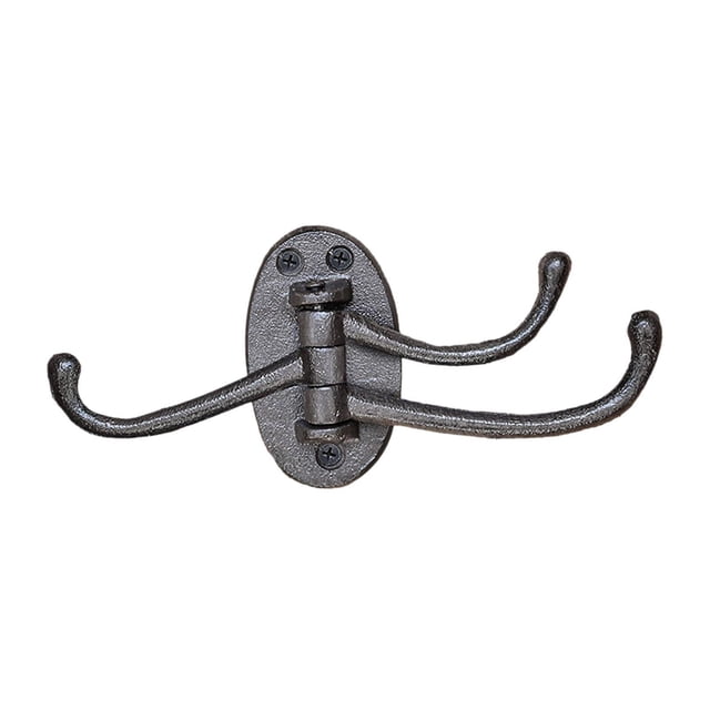 Gancho de Pared de Hierro Fundido Vintage Soporte para Llaves Colgador Decorativo Perchero de Toallas Instalación Fácil Adecuado para Garaje Jardín Baño Entrada 215 cm x 92 cm