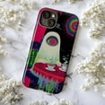 thumbnail image 6 of Trippy Ghost at Tea Table Phone Case, Psychedelic Surreal Art Protective Cover for iPhone 16 15 14 13 12 11 Pro Max Plus Mini, 6 of 6