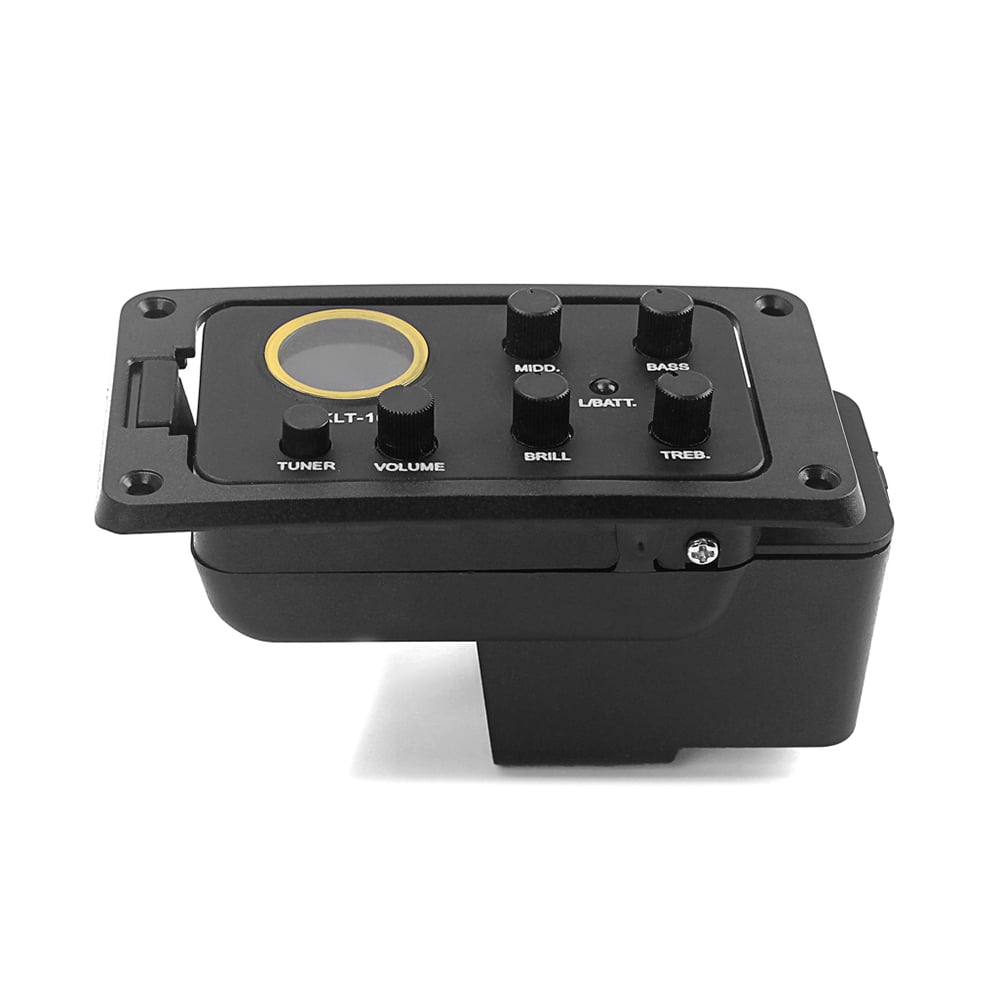 Acoustic Guitar Preamp 4Band EQ Equalizer Piezo Pickup with Round LCD