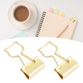 thumbnail image 4 of Pinces pour Chat Papeterie de Bureau Forme de Chat Creuse Longue Queue Fournitures en Fer Compactes pour 100 Pcs pour Pinces Créatives, 4 of 7
