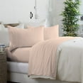 thumbnail image 4 of Queen 4-Piece Sheet Set, Brooklyn Flat Cotton Blend Ultra Soft Jersey Knit Sheet Set By Royale Linens, 4 of 8