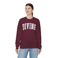 thumbnail image 7 of Diving Diver Sweatshirt Gifts Crew Neck Shirt Long Sleeve Unisex, 7 of 7