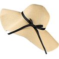 thumbnail image 1 of Sombrero para el sol para mujer 56-58 cm, sombrero de paja de ala ancha Upf 50+, 1 of 5