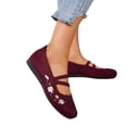 thumbnail image 3 of ibiyuan Womens Orthopedic Walking Shoes Mesh Knitted Woven Walking Shoes for Women Closures Arch Support Slip-On Womens Shoes Sneakers Lightweight Hands Free Mary Jane Shoes Pull-On Shoes, 3 of 7