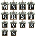 thumbnail image 2 of Furvclv Wood Front Door Garland with Green Plants Linen Bows A-Z 26 Letter Welcome Signs for Indoor Outdoor Home Decor, 2 of 9