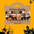 thumbnail image 5 of PEIBang Halloween Bracelets for Women,Pumpkin Ghosts Bat Stretchy Beaded Bracelets,Stackable Bracelet Bracelet Jewelry, 5 of 6