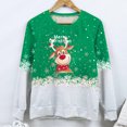 thumbnail image 4 of Mujeres moda cuello redondo Navidad manga larga Tops blusa pulóver sudadera Fridja  FKASFK1417, 4 of 5